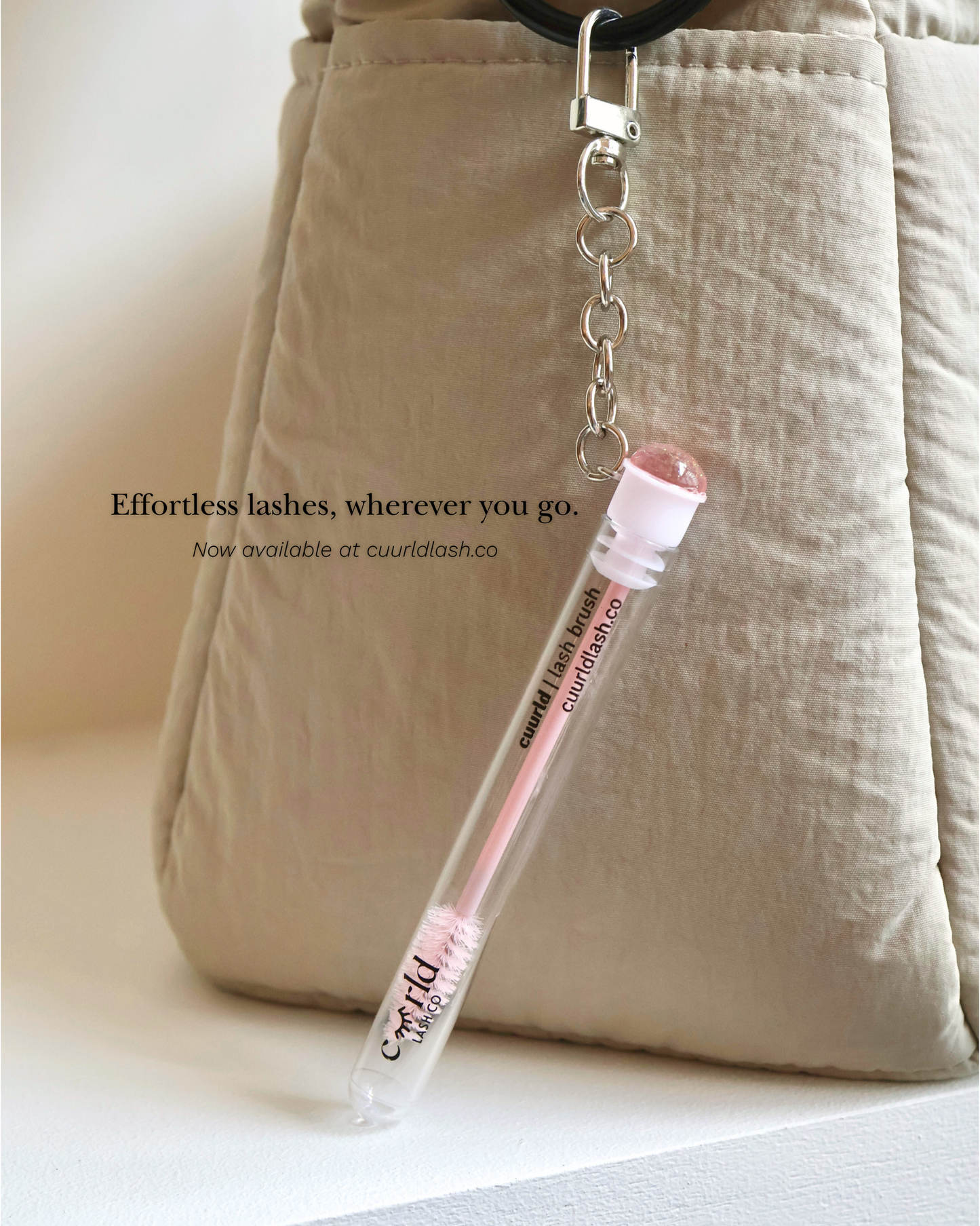 (NEW) Cuurld Eyelash Brush Spoolie Keychain