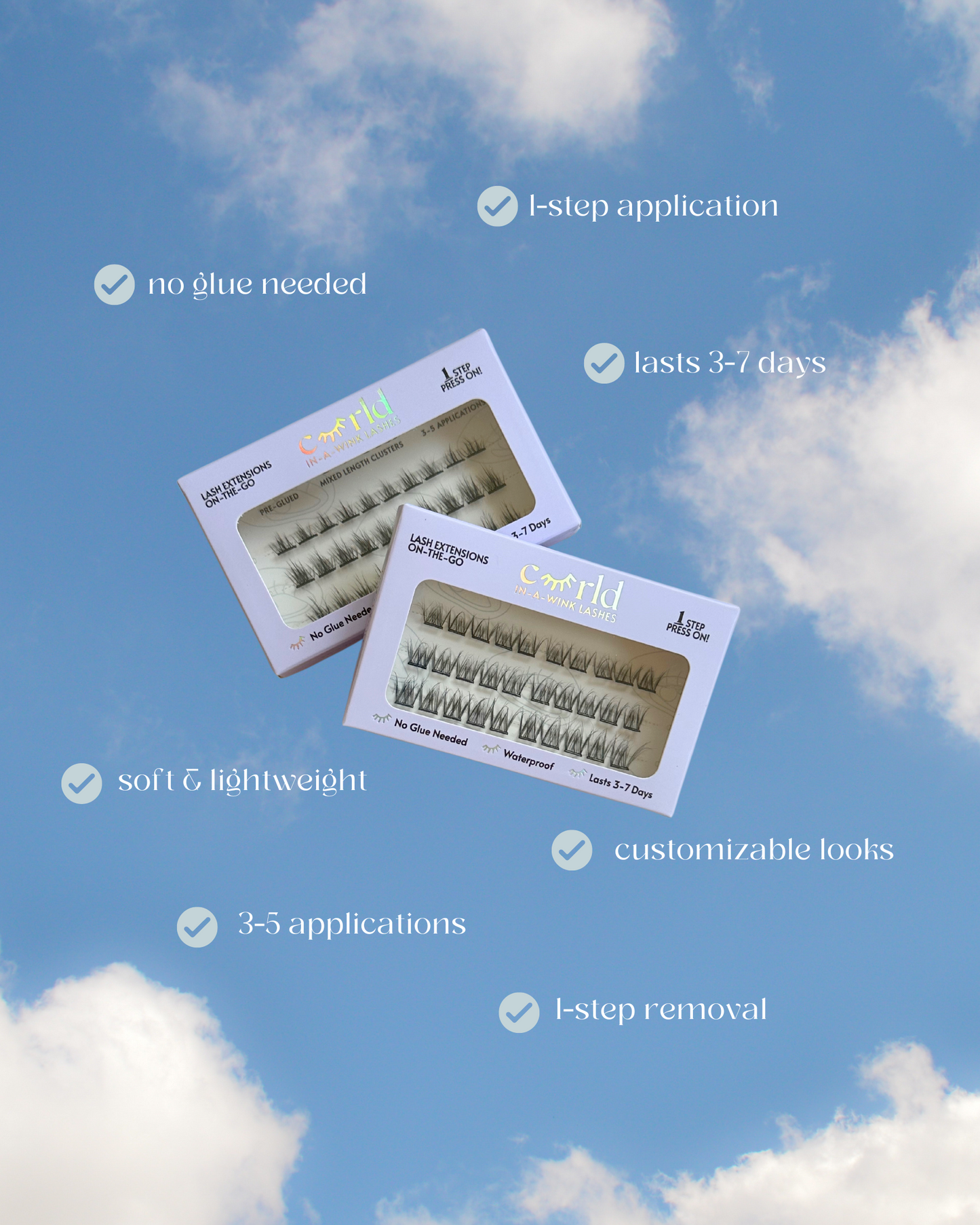 Star (Pre-Glued Press-On Lash Clusters)