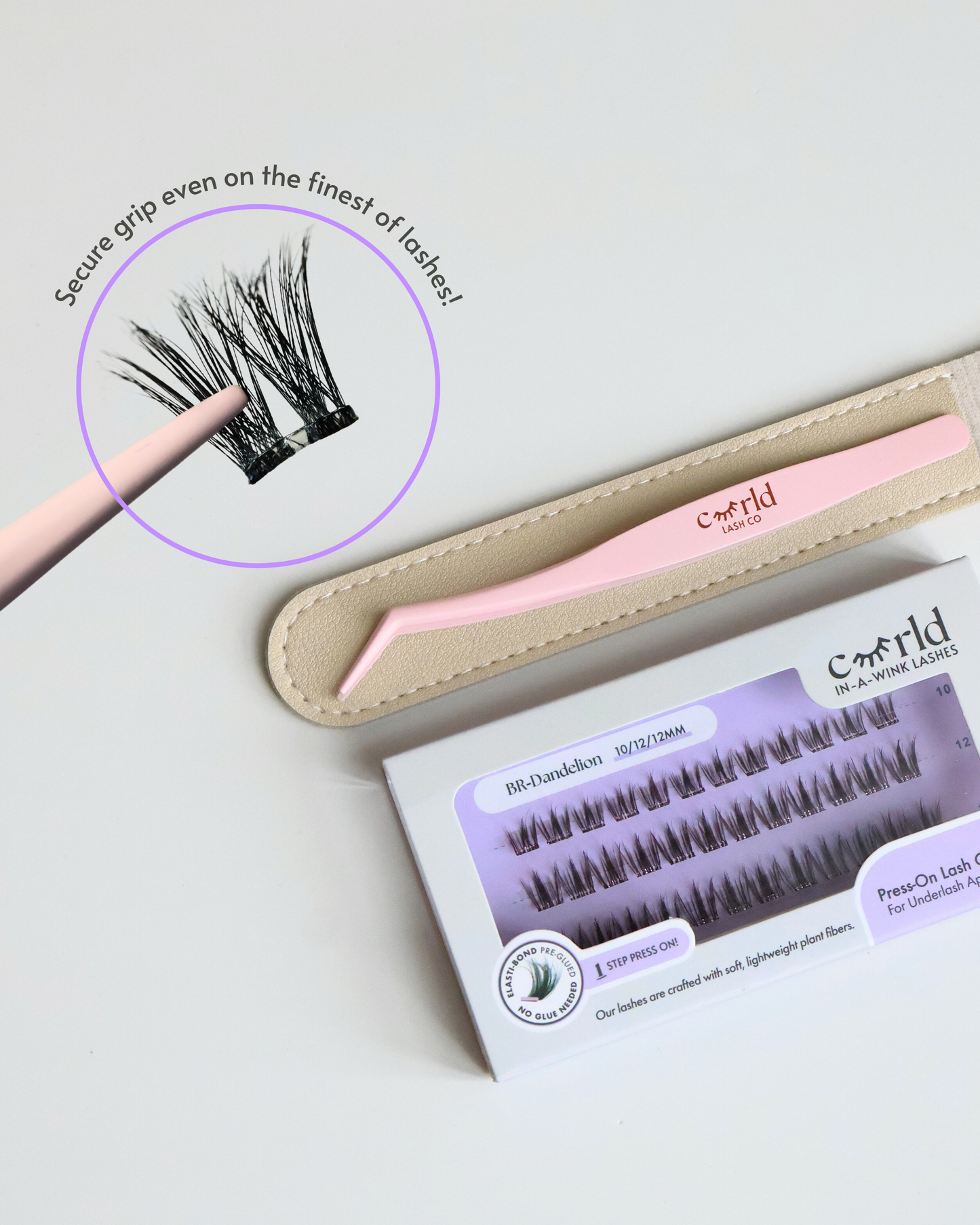 Cuurld Pink Anti-Stick Tweezers