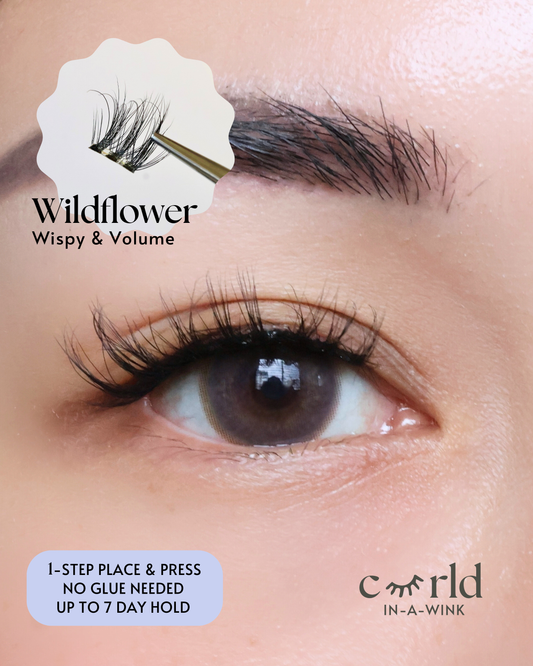 Wildflower / In-A-Wink (Pre-Glued Press-On Lashes)