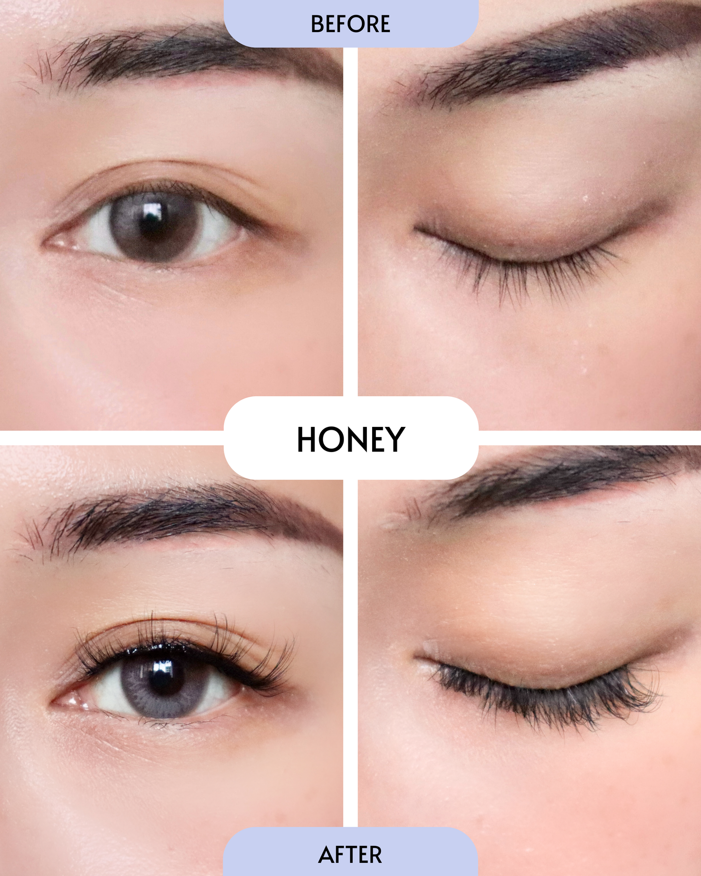 Honey / In-A-Wink (Pre-Glued Press-On Lashes)