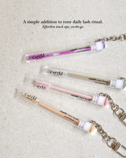 (NEW) Cuurld Eyelash Brush Spoolie Keychain