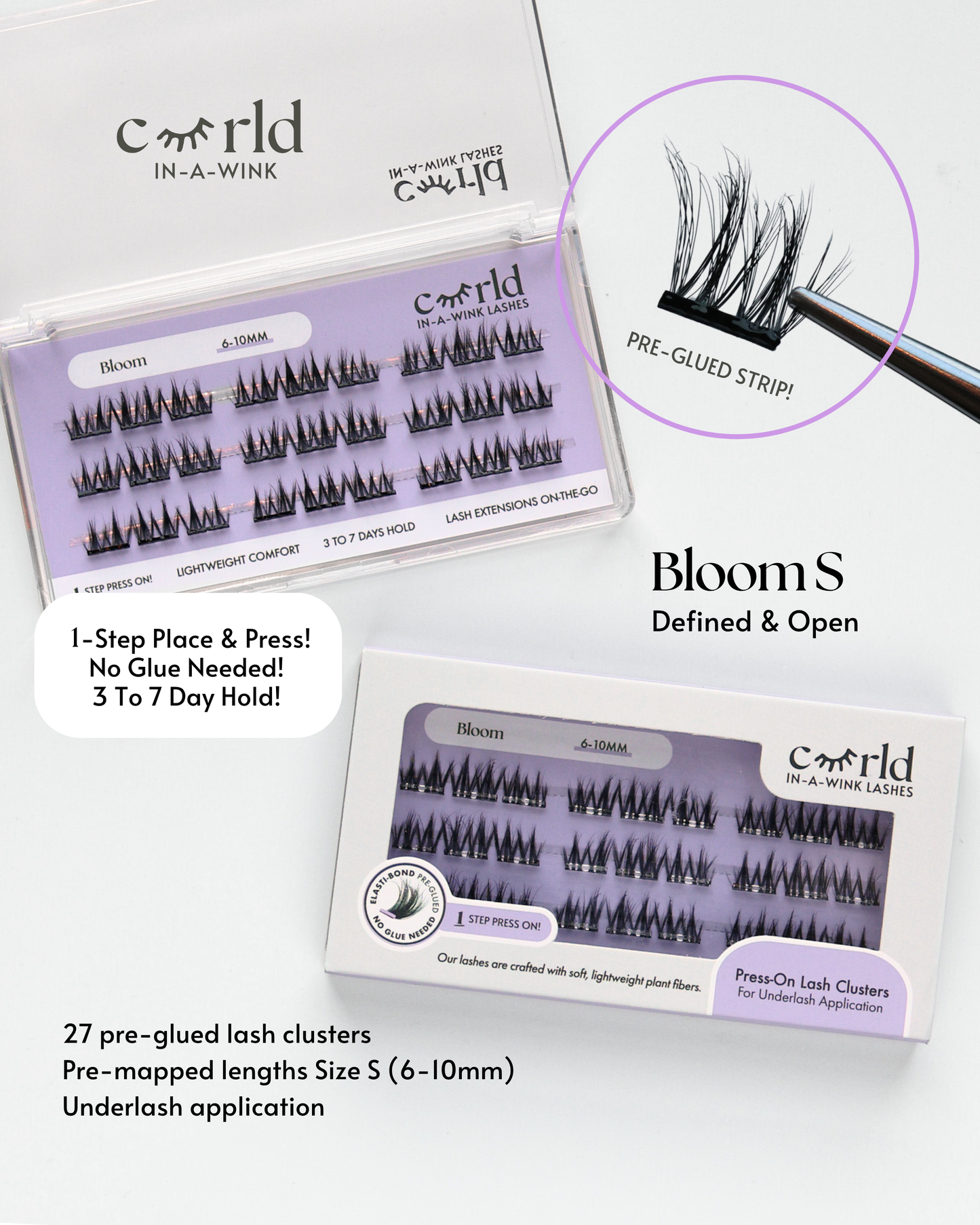 Bloom (Pre-Glued Press-On Lash Cluster | Pre-Mapped)