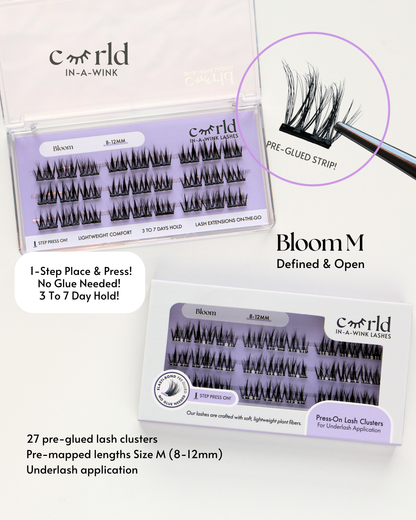 Bloom (Pre-Glued Press-On Lash Cluster | Pre-Mapped)