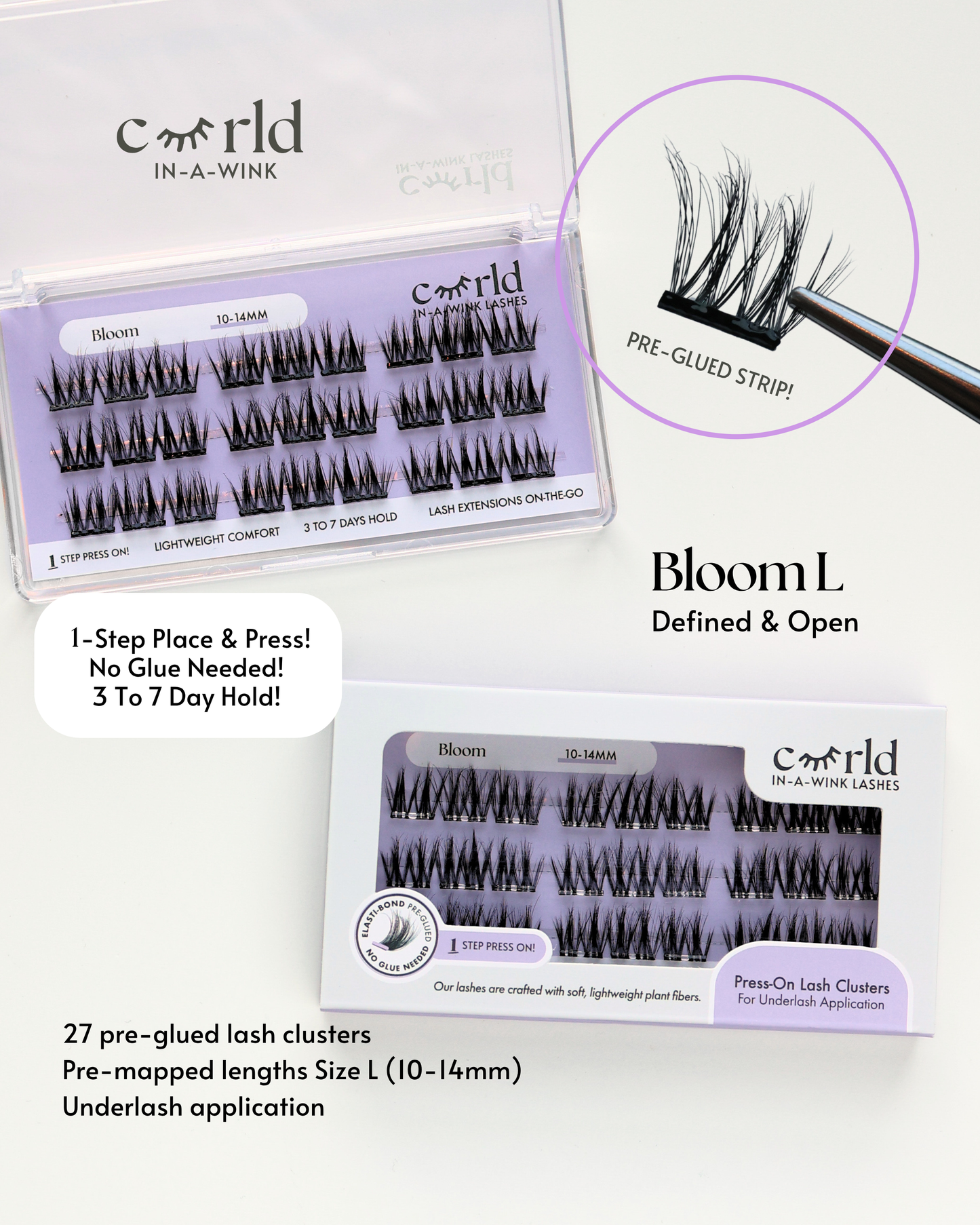 Bloom (Pre-Glued Press-On Lash Cluster | Pre-Mapped)