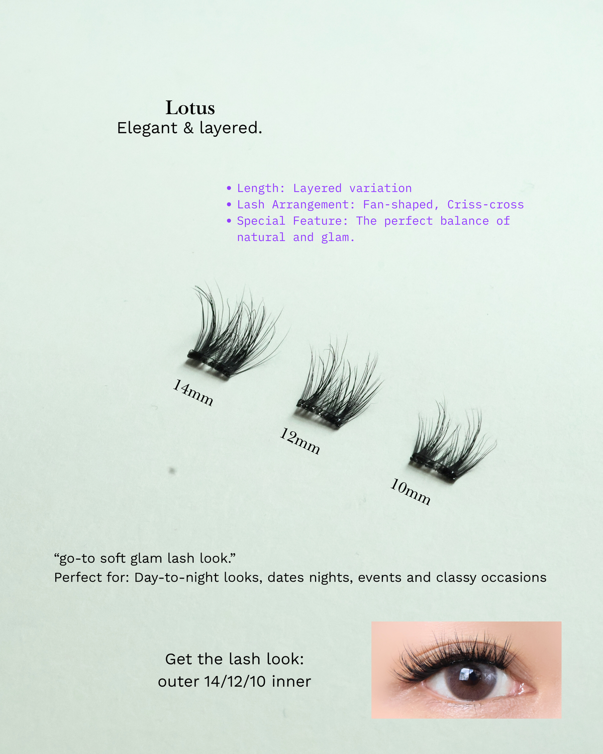 Lotus (Pre-Glued Press-On Lash Clusters) — designer notes 1