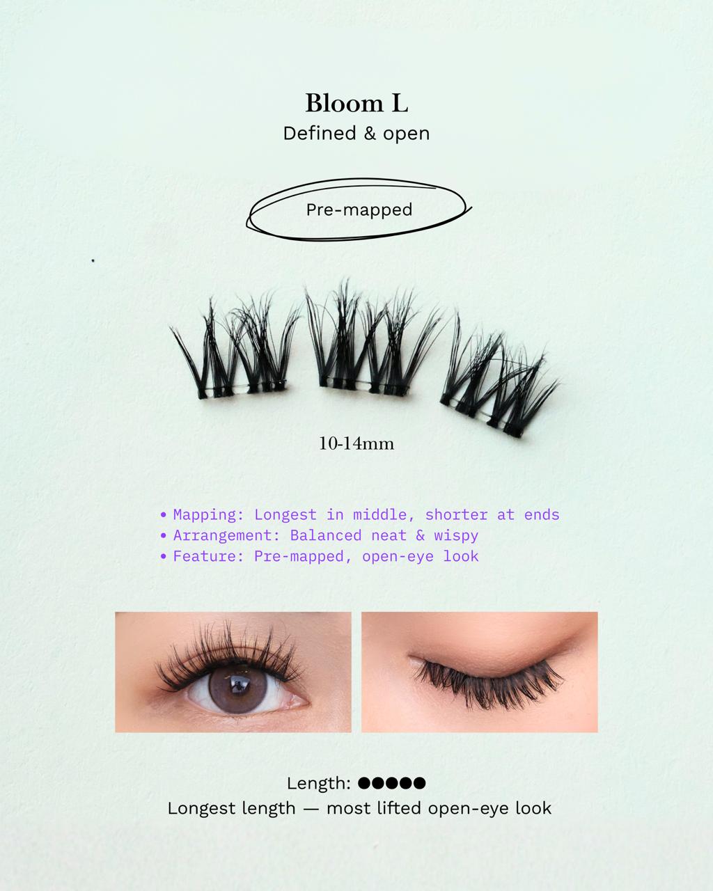 Bloom (Pre-Glued Press-On Lash Cluster | Pre-Mapped) — designer notes 3